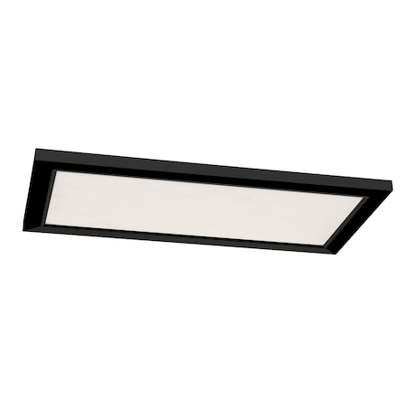 Lugano 24x12 LED Linear Flush Mount - Black